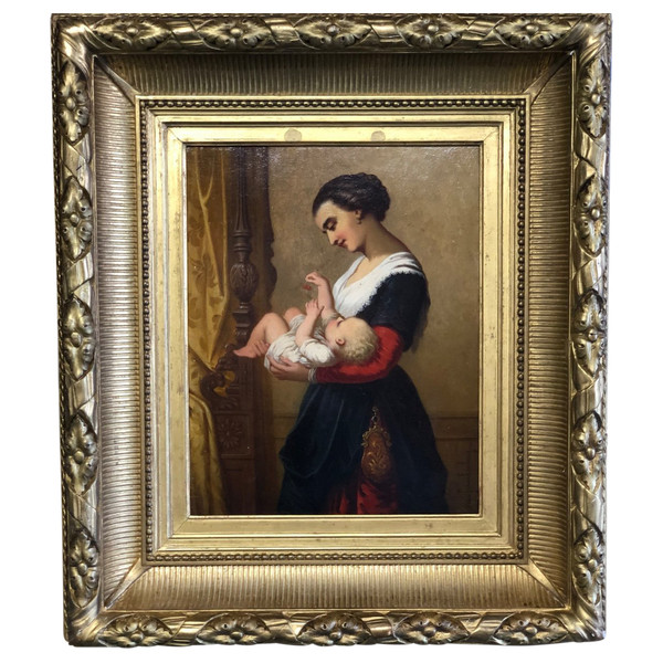 Désiré Oscar Van Franckenberg ( 1822- 1907) Huile Sur Panneau - XIXéme