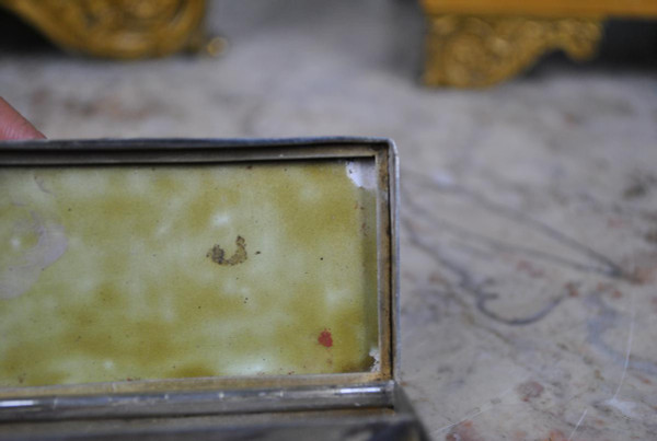 Scatola in Argento Smaltato