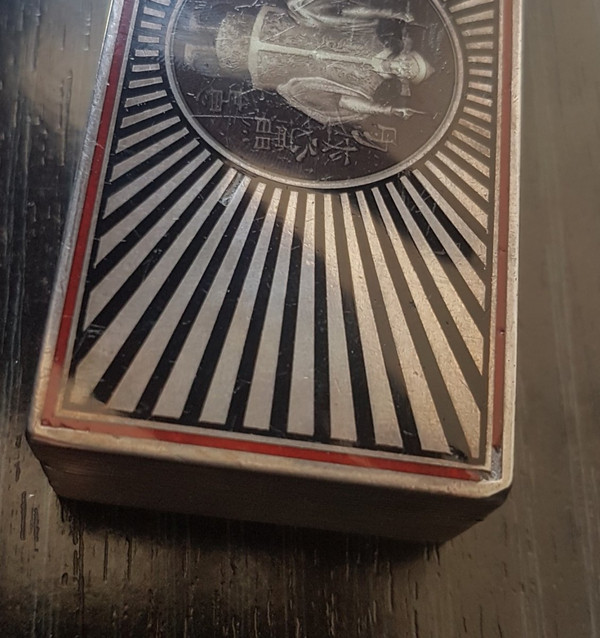Scatola in Argento Smaltato