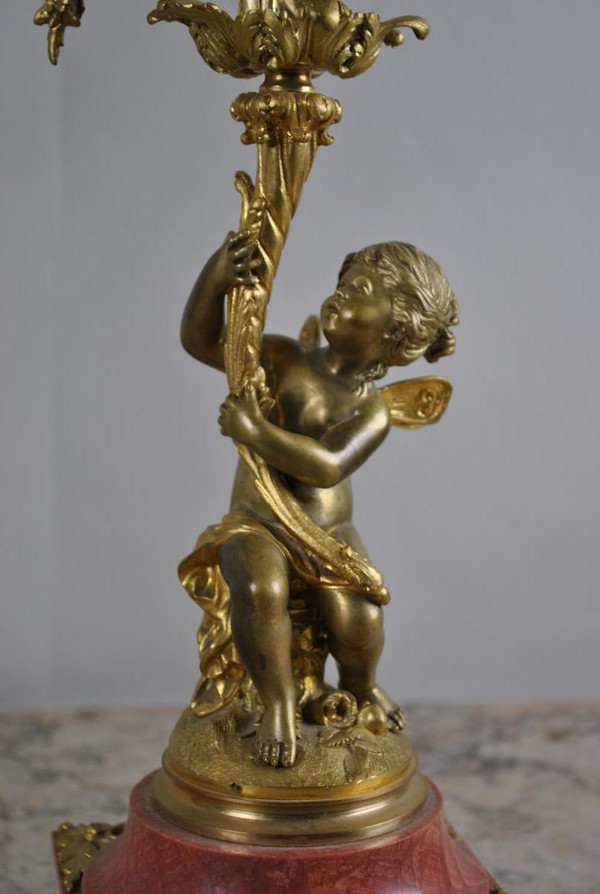 *special offer*2 candelabri in bronzo per bambini