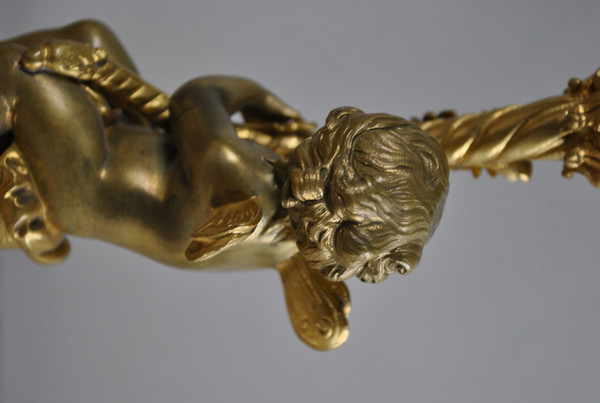 *special offer*2 candelabri in bronzo per bambini