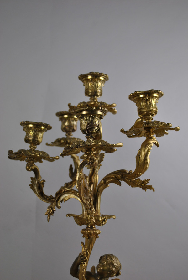 *special offer*2 candelabri in bronzo per bambini
