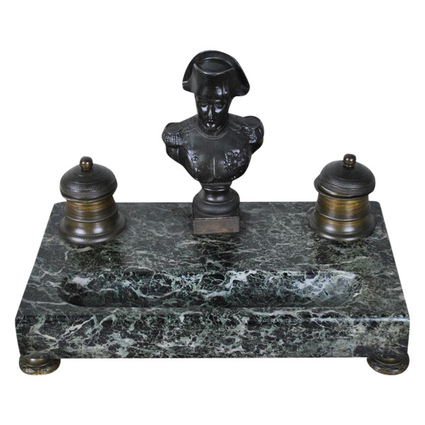 Napoleon marble inkwell, 19th century