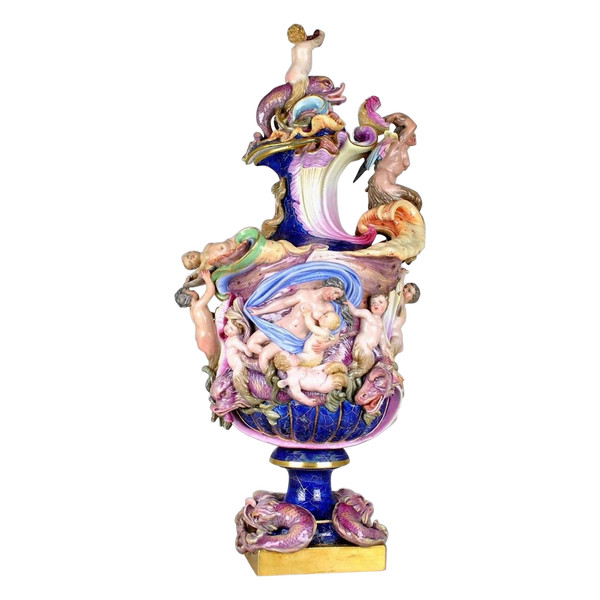 *Offre spéciale *Grande Aiguière En Porcelaine, Allemagne? XIXème Siècle
