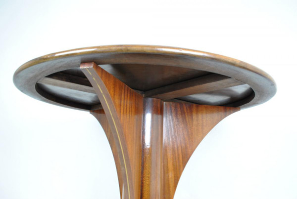 Jules Leleu, Guéridon art déco En Acajou, XXème Siècle