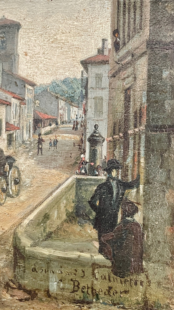 Huile sur bois, XIXe siècle 
