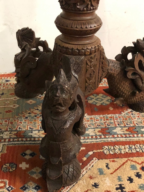Tavolino Thai - Legno esotico, inizi del XX secolo