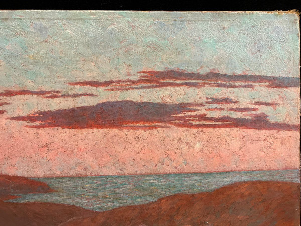 Ed . Poulain - Vue D’un Port Daté 1920 - Huile Sur Toile