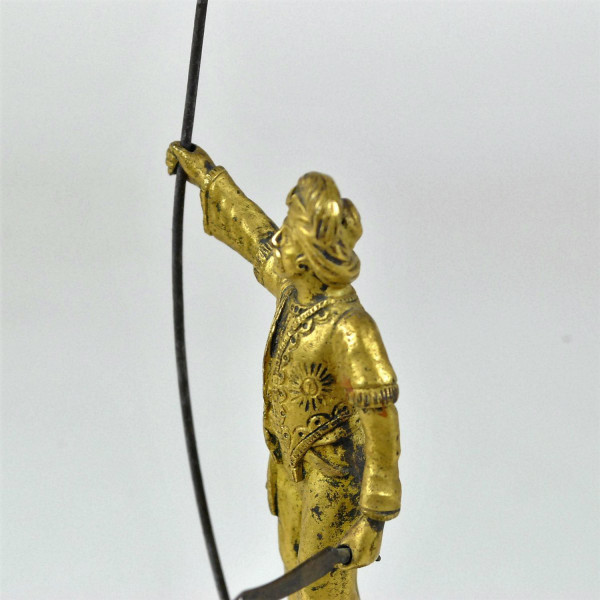 Turc à La Lance, Bronze Double Patine, 19eme Siècle