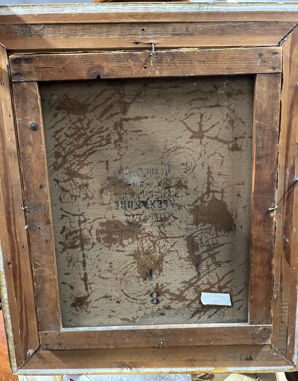 Gemälde – Öl auf Leinwand Jagd – signiert und datiert 1902