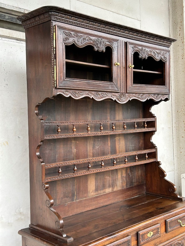 Buffet Vaisselier Normand En Frêne De Style Louis XV époque XIXéme Siècle