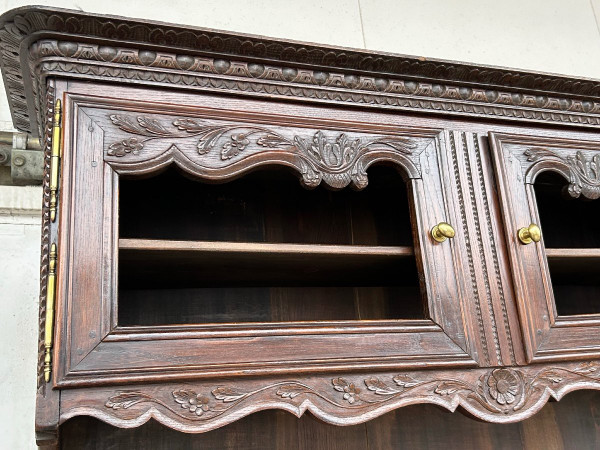 Buffet Vaisselier Normand En Frêne De Style Louis XV époque XIXéme Siècle