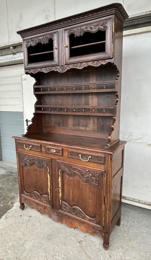 Buffet Vaisselier Normand En Frêne De Style Louis XV époque XIXéme Siècle