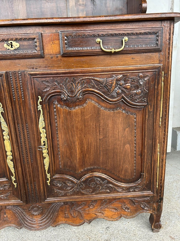 Buffet Vaisselier Normand En Frêne De Style Louis XV époque XIXéme Siècle