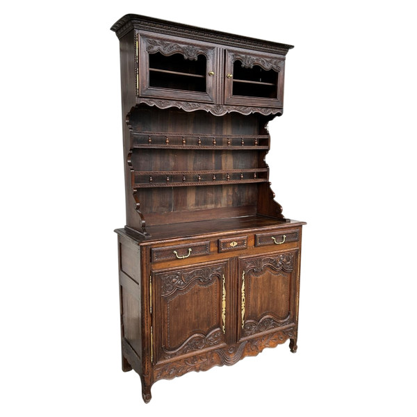 Buffet Vaisselier Normand En Frêne De Style Louis XV époque XIXéme Siècle