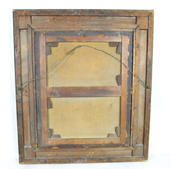 Olio Su Tela, Scena Di Interno, Scuola Settentrionale, XIX Secolo