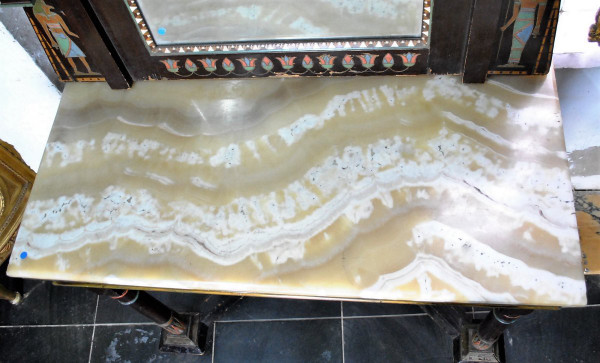 *Offre spéciale**Console + Miroir Egyptomanie,  Madrasa Craft School, Début XXème