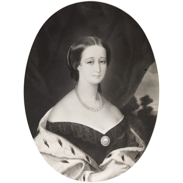 L'imperatrice Eugenia moglie di Napoleone III 19a incisione