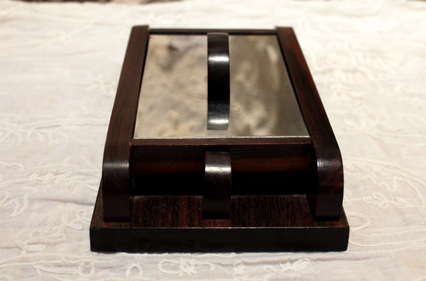 Art Deco rosewood and metal box circa 1930