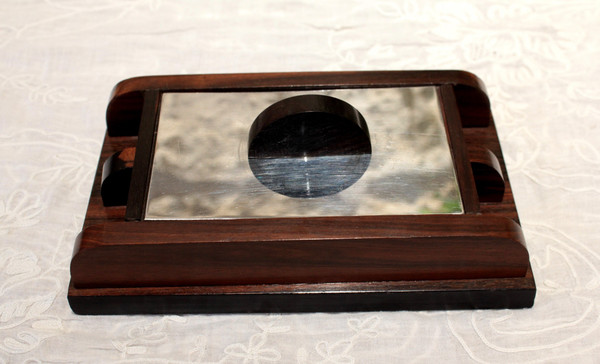 Art Deco rosewood and metal box circa 1930