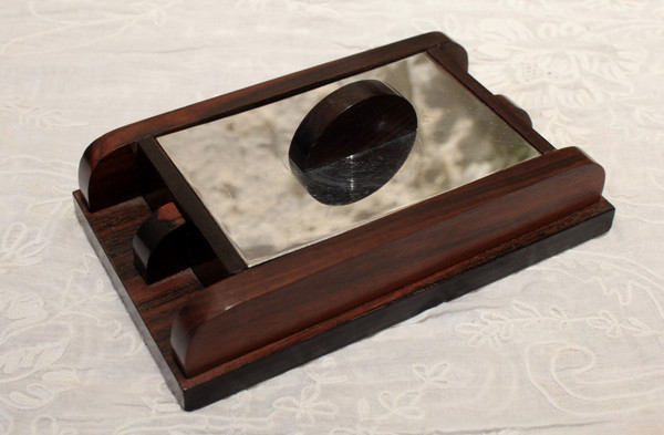Art Deco rosewood and metal box circa 1930