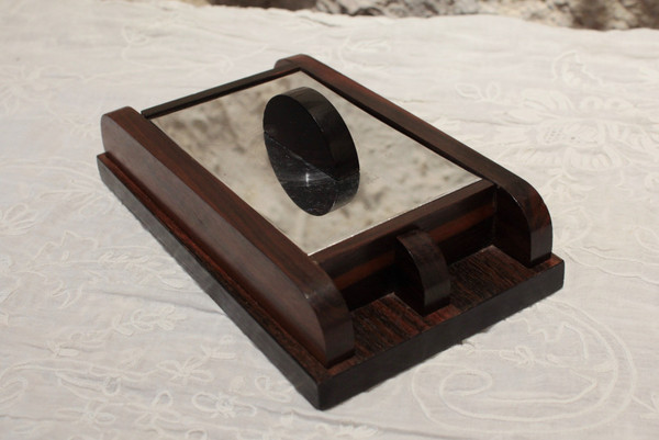 Art Deco rosewood and metal box circa 1930