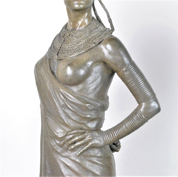 *Offre spéciale*Coppia di Grandi Bronzi di Massai, XX Secolo