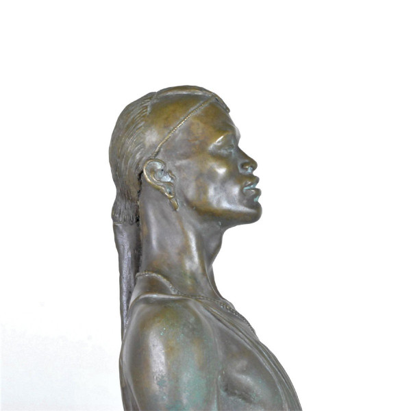 *Offre spéciale*Coppia di Grandi Bronzi di Massai, XX Secolo