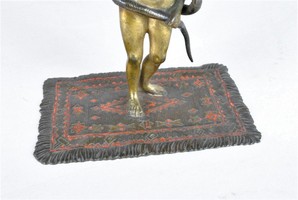 Vienna Bronzo, Nudo Orientale Con Serpente, XIX Secolo