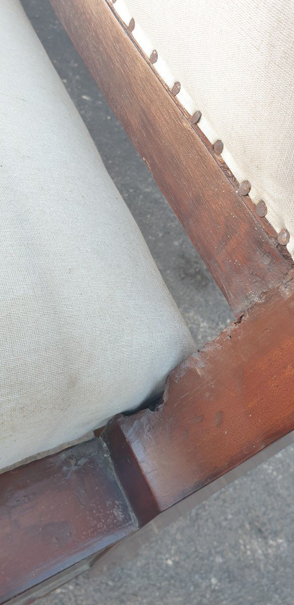 *Offre spéciale*Grande Panca In Mogano Con Teste Di Leoni, Genova, XIX Secolo