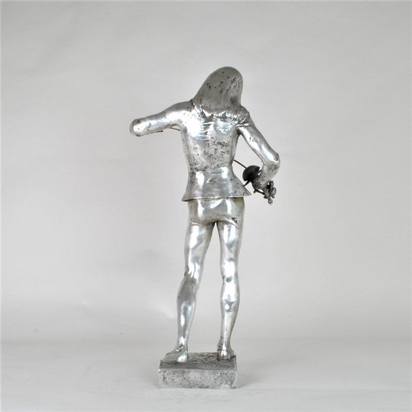 E Laporte, 1ères Armes, Bronze Argenté Signé, XIXème Siècle