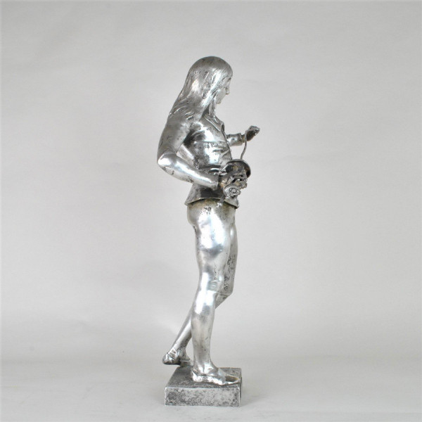 E Laporte, 1ères Armes, Bronze Argenté Signé, XIXème Siècle