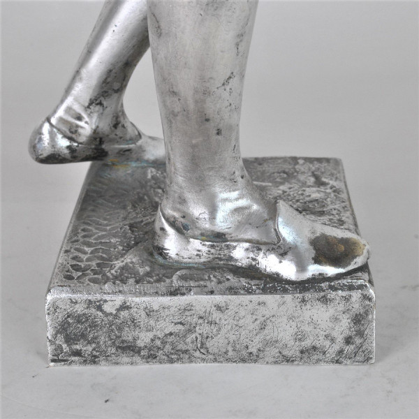 E Laporte, 1ères Armes, Bronze Argenté Signé, XIXème Siècle