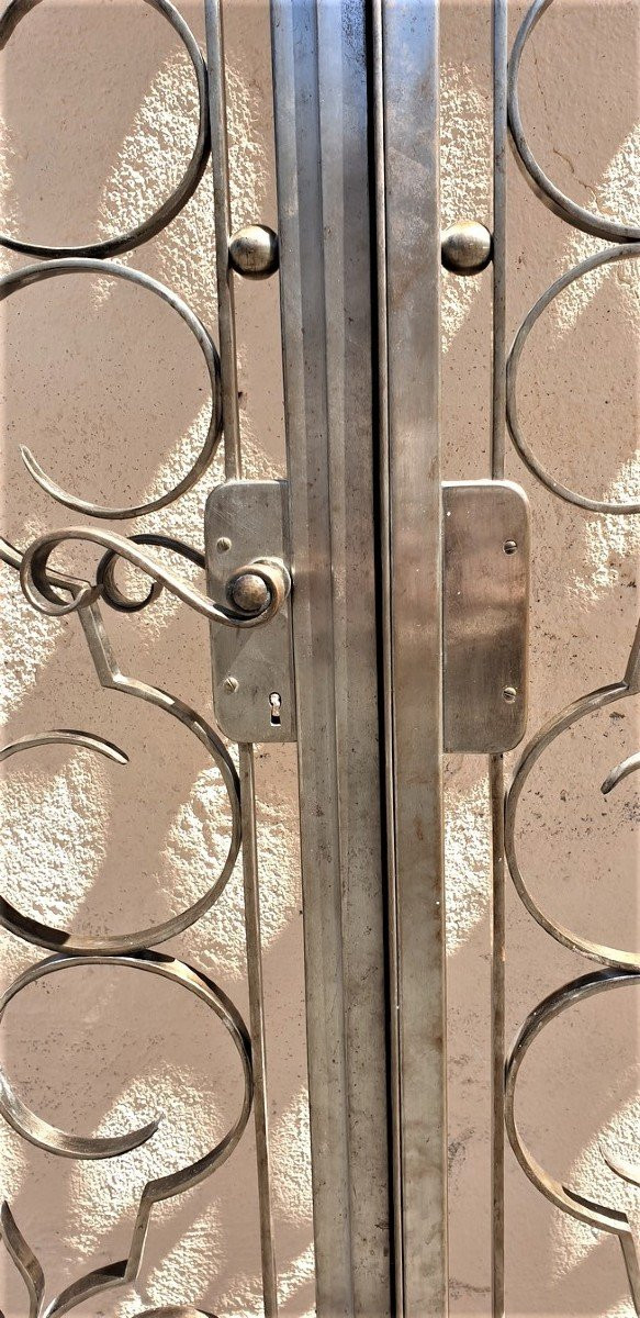 *Offre spéciale*Charles Piguet, Double-porte d'Intérieur En Fer Forgé, Début XXème Siècle