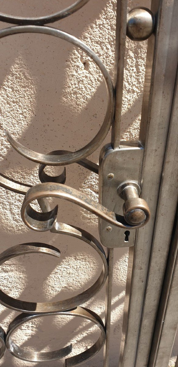 *Offre spéciale*Charles Piguet, Double-porte d'Intérieur En Fer Forgé, Début XXème Siècle