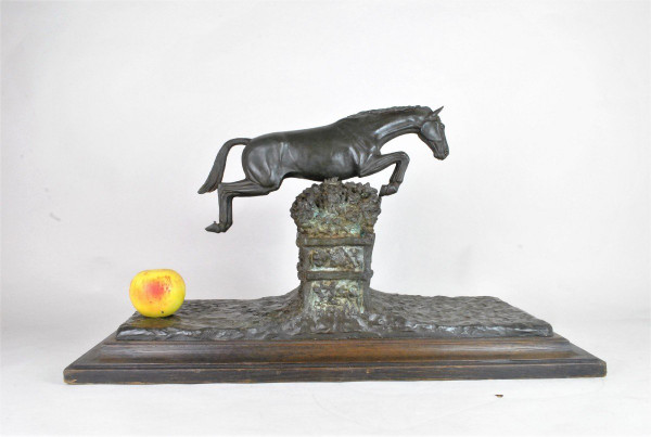 Piga, Steeplechase, Signed Bronze, 20th Century