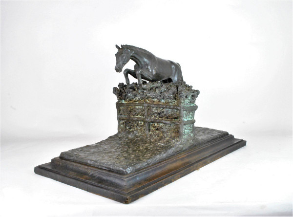 Piga, Steeplechase, Signed Bronze, 20th Century