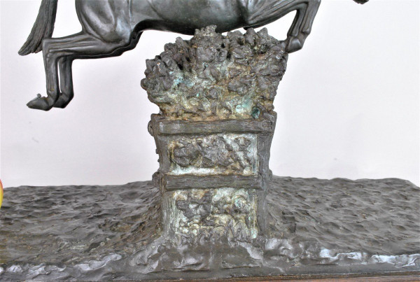 Piga, Steeplechase, Signed Bronze, 20th Century