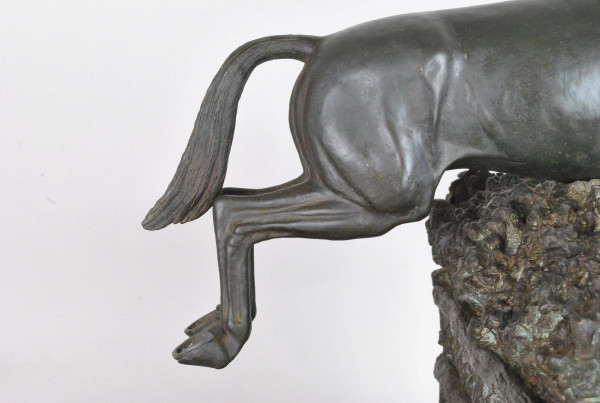 Piga, Steeplechase, Signed Bronze, 20th Century