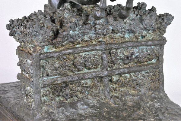 Piga, Steeplechase, Signed Bronze, 20th Century