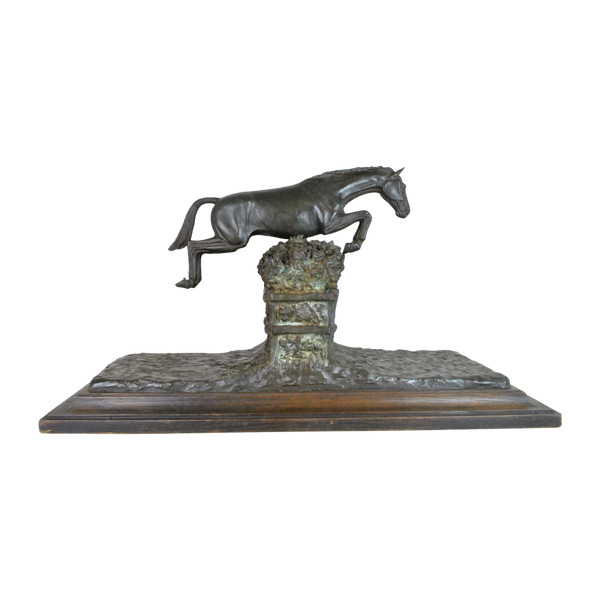 Piga, Steeplechase, Signed Bronze, 20th Century