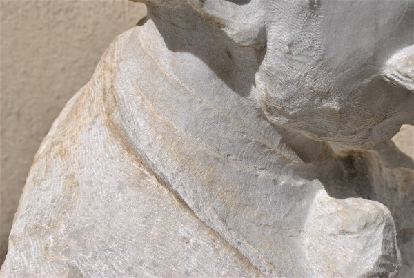 *Offre spéciale *Busto in marmo di gentiluomo con baffi, XIX secolo