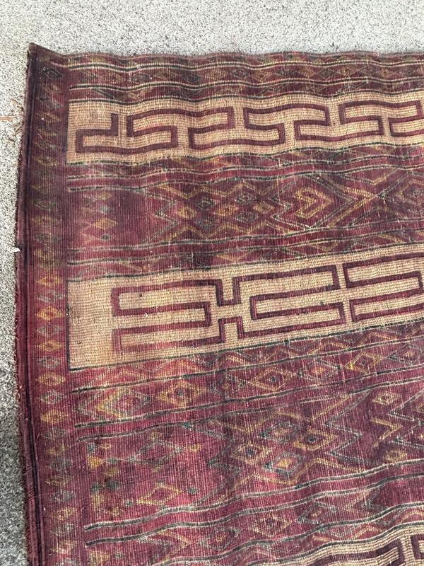 Grande Natte - Paillasse De Tente Mauritanienne Début XXéme L 300 cm