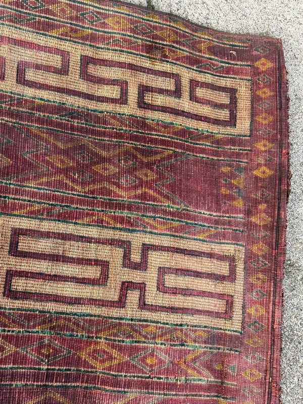 Grande Natte - Paillasse De Tente Mauritanienne Début XXéme L 300 cm