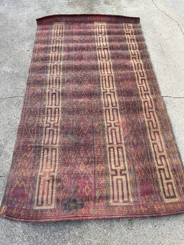 Grande Natte - Paillasse De Tente Mauritanienne Début XXéme L 300 cm