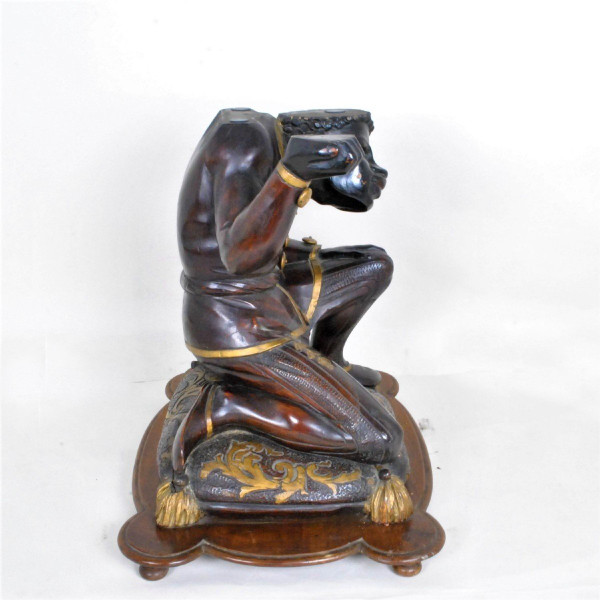 Venetian Moorish Coffee Table With Glass Top, 19th Century