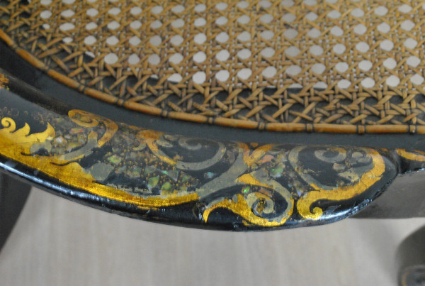 Pair Of Paper Mache Armchairs, 19th Century