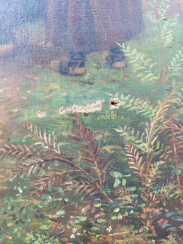 F Brillaud, Coppia Di Dipinti, Scene Di Caccia, XIX Secolo