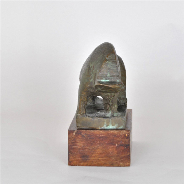 Animale senza testa, scultura in bronzo, anni '50/'60