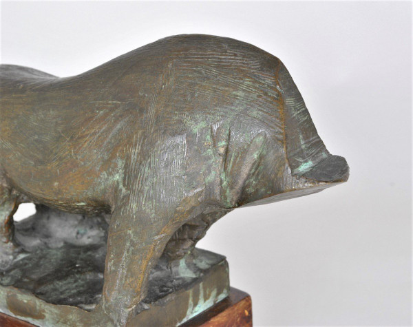 Animale senza testa, scultura in bronzo, anni '50/'60
